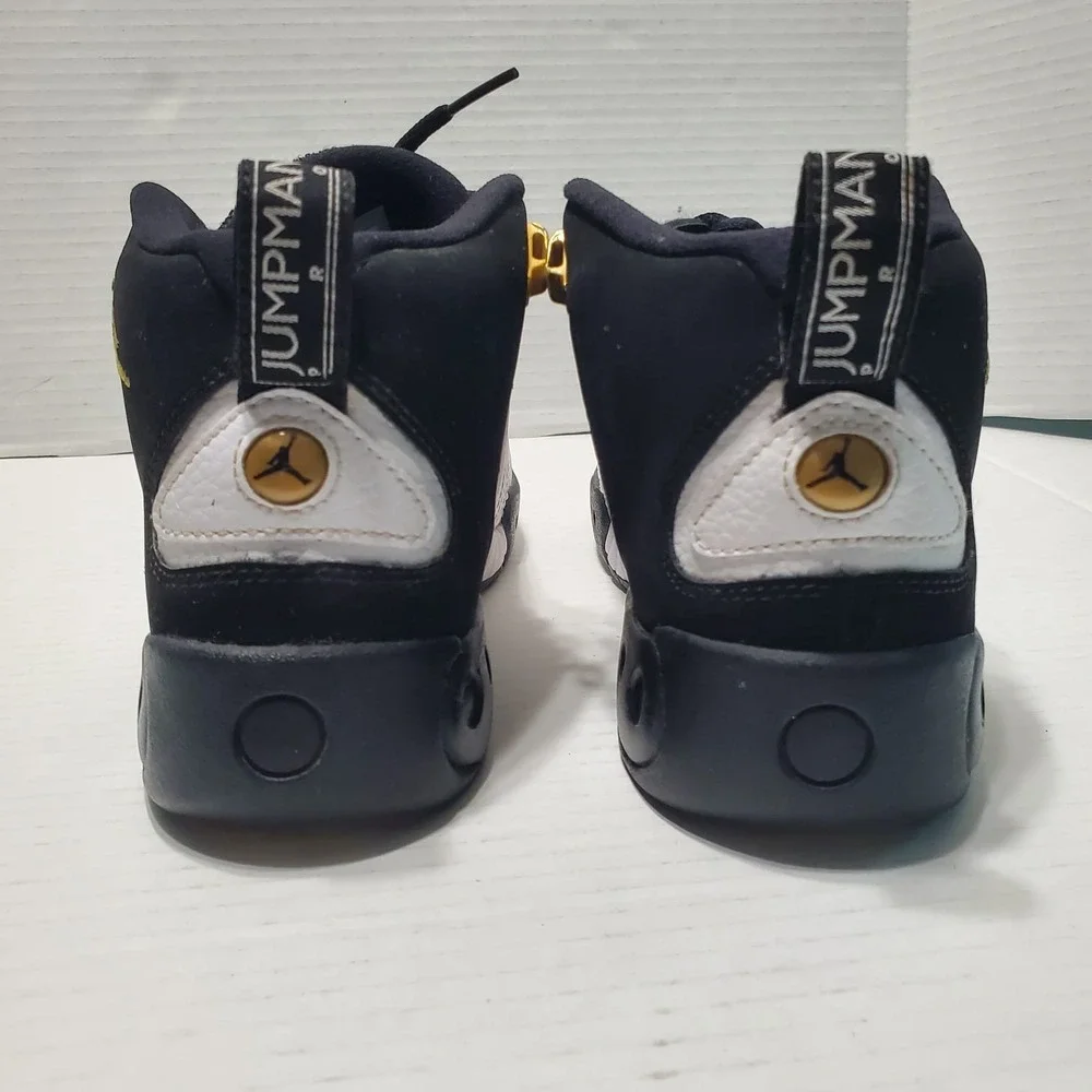 Nike Air Jordan Jumpman Pro Taxi Black White Gold Basketball Shoes 4Y 906876-032